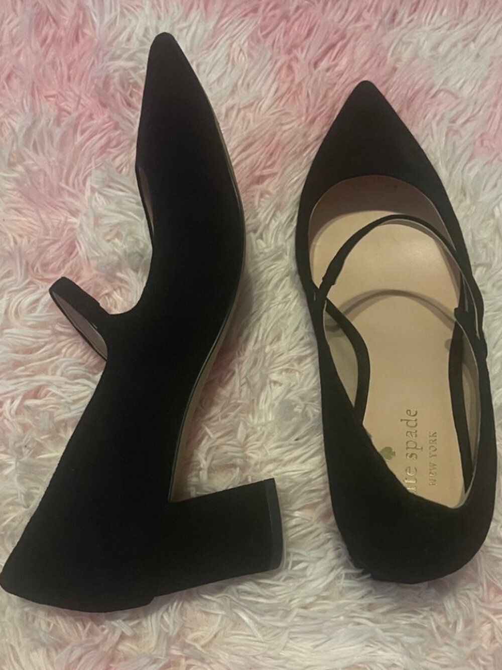 Kate Spade Black Mary Jane Heels